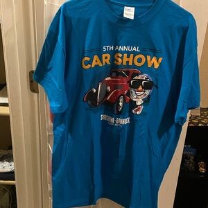 Port and Company Teal Car Show Tee